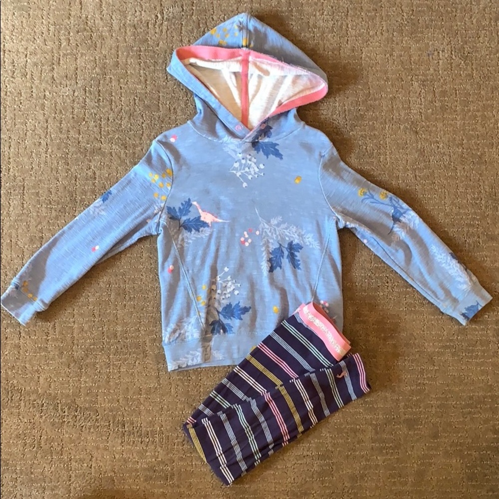 SOLD Girls Pink Dinosaur Hoodie with Legging